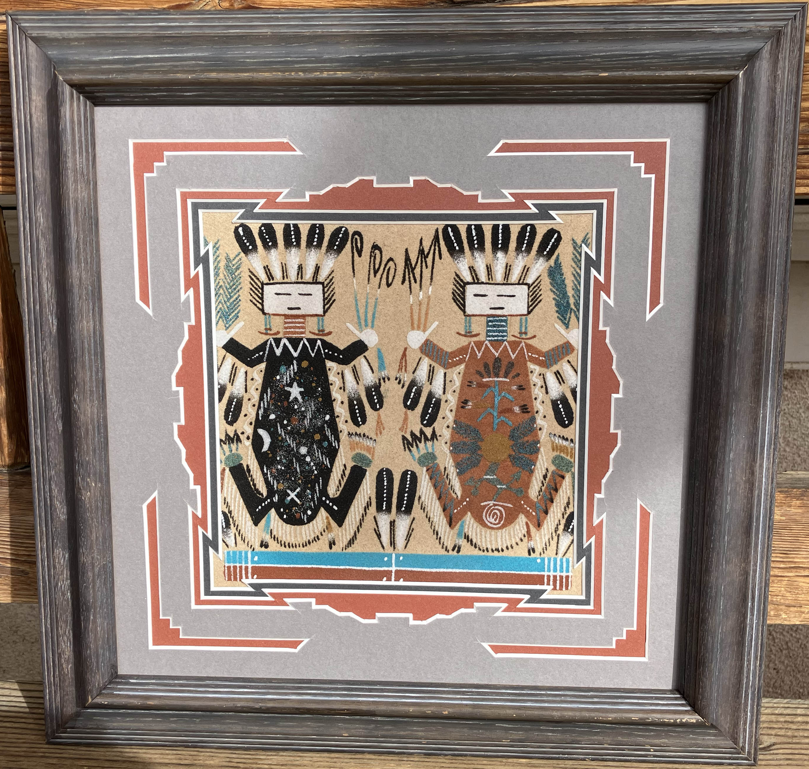 Orlando Myerson, Navajo Sandpainting, Penfield Gallery of Indian Arts, Albuquerque, New Mexico